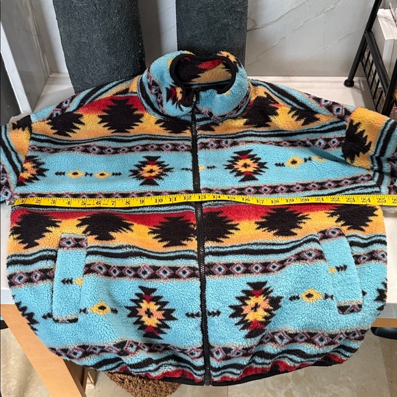 Angel Kiss Multicolor Aztec Fleece Jacket - Picture 7 of 10